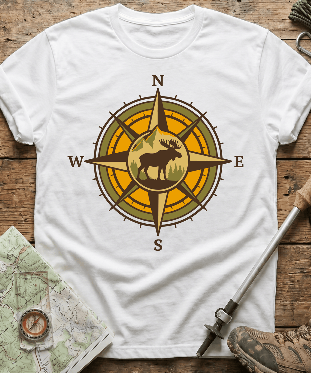 Wilderness Moose Compass T-Shirt