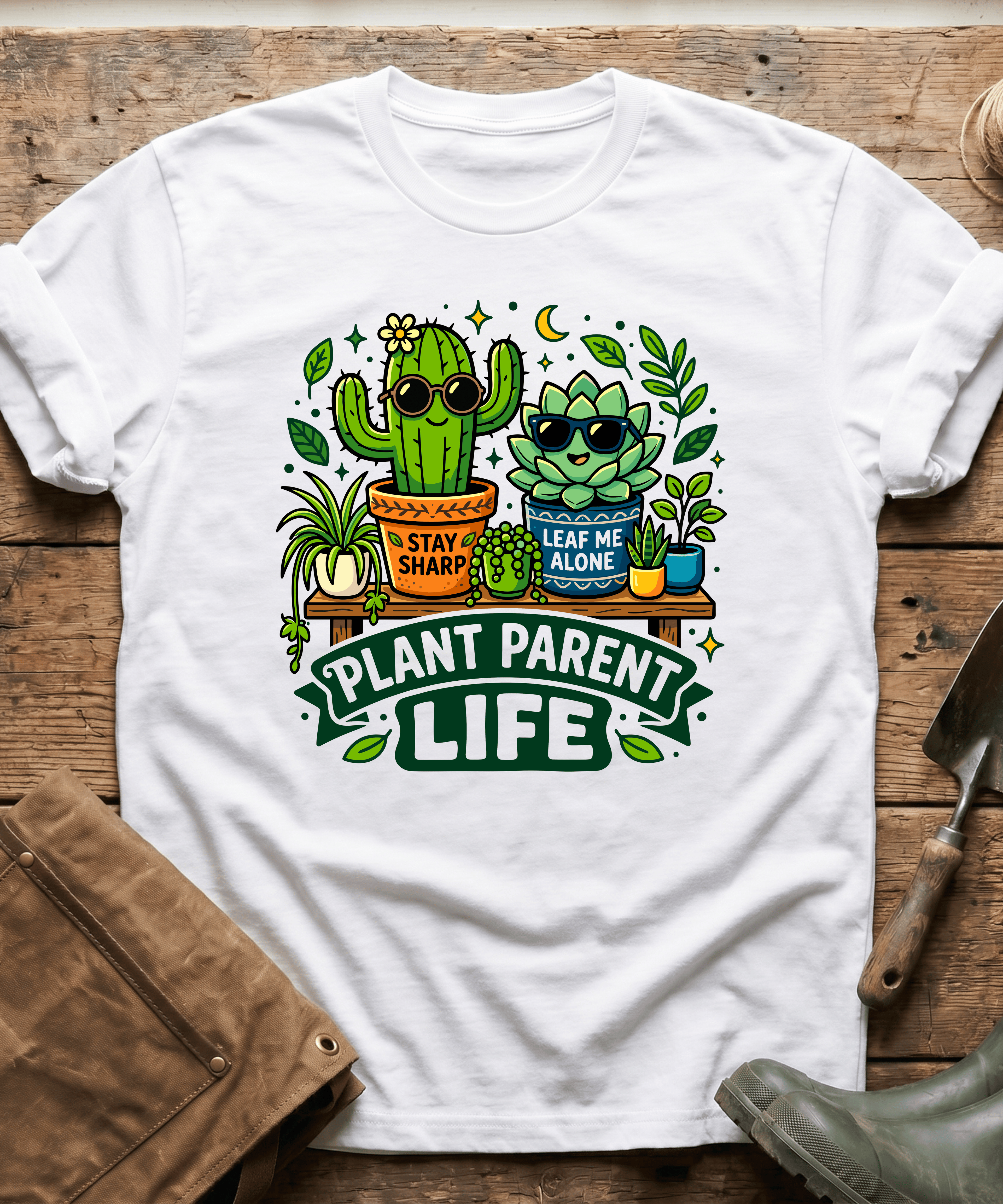 Plant Parent Life Cactus Succulent T-Shirt