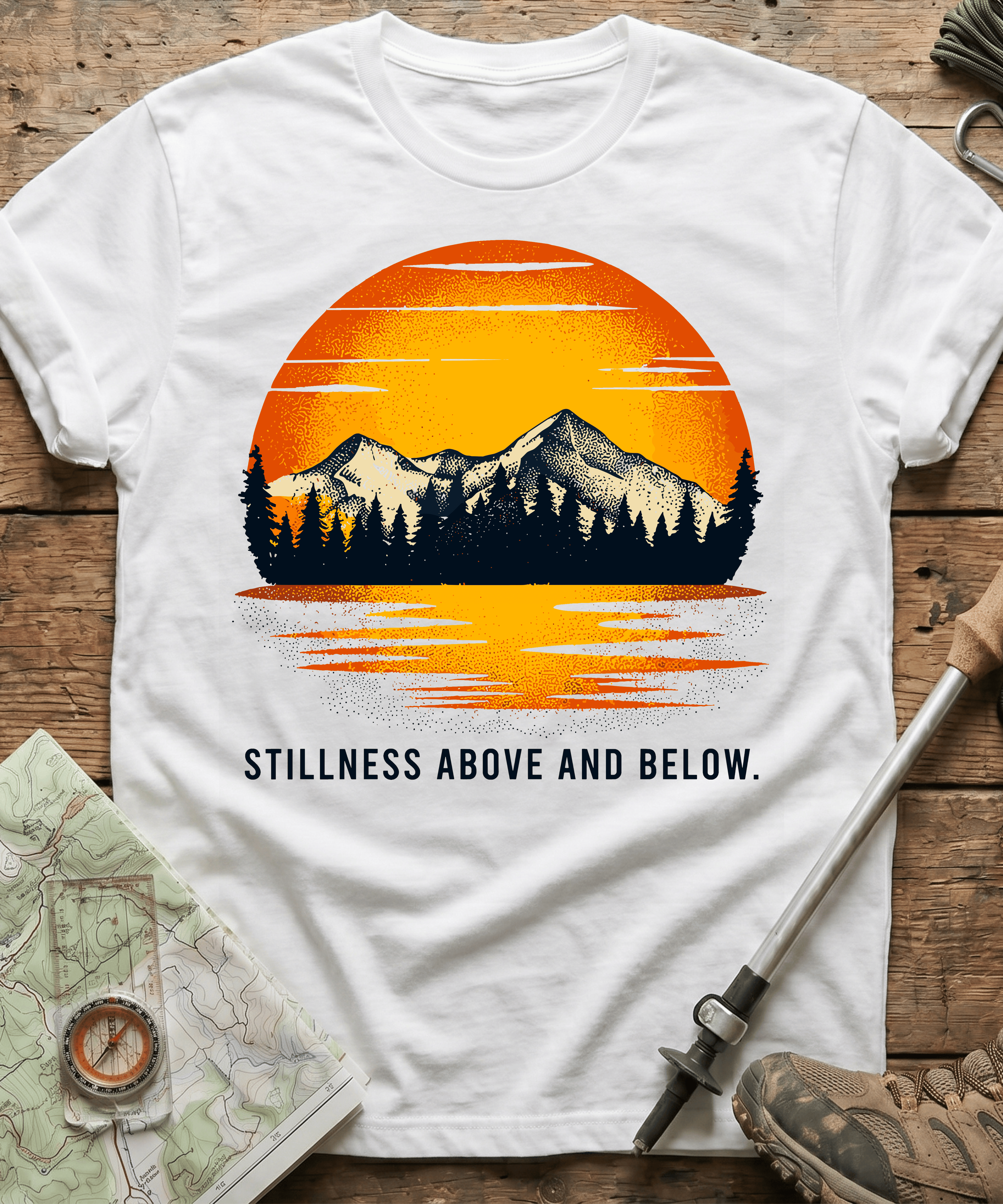 Stillness Above And Below T-shirt