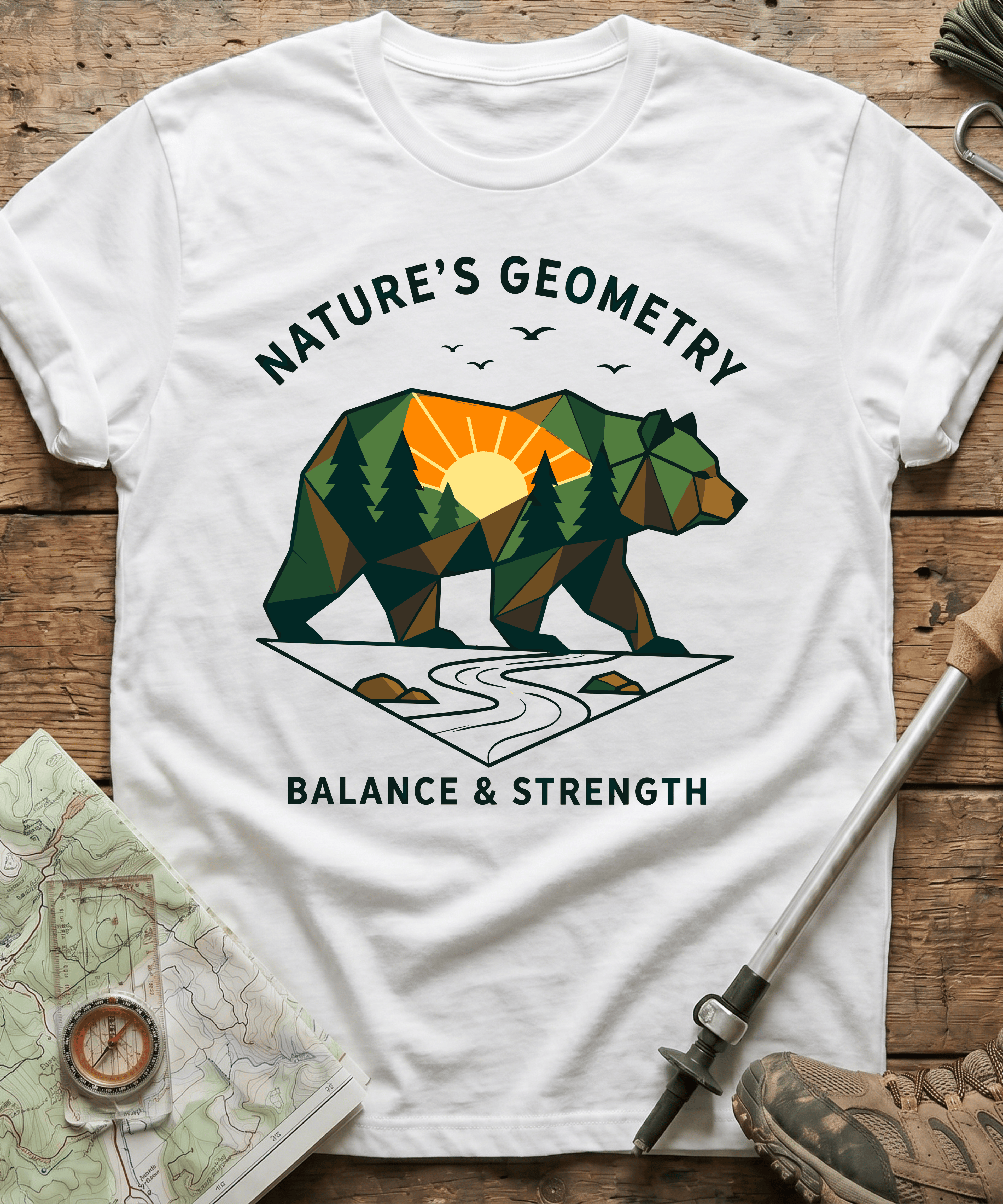 Nature's Geometry Balance And Strength T-shirt